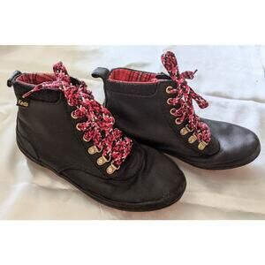 Keds Scout Boot II Women's Black Water Resistant Canvas Booties WF65576 Size 6W